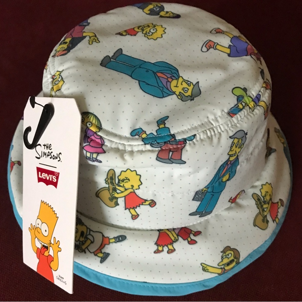 Levi's The Simpsons Cozy Puffer Bucket Hat. Brand New with tags.